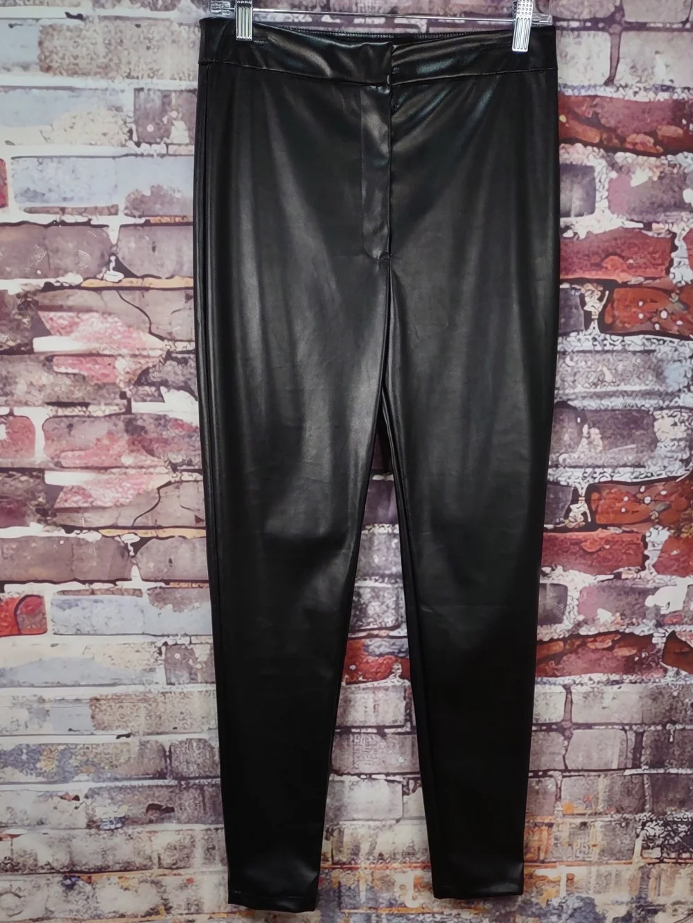 Black Faux Leather Leggings